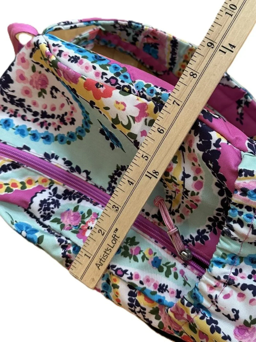 Vera Bradley Wildflower Paisley Backpack Multi Pockets and Laptop Section